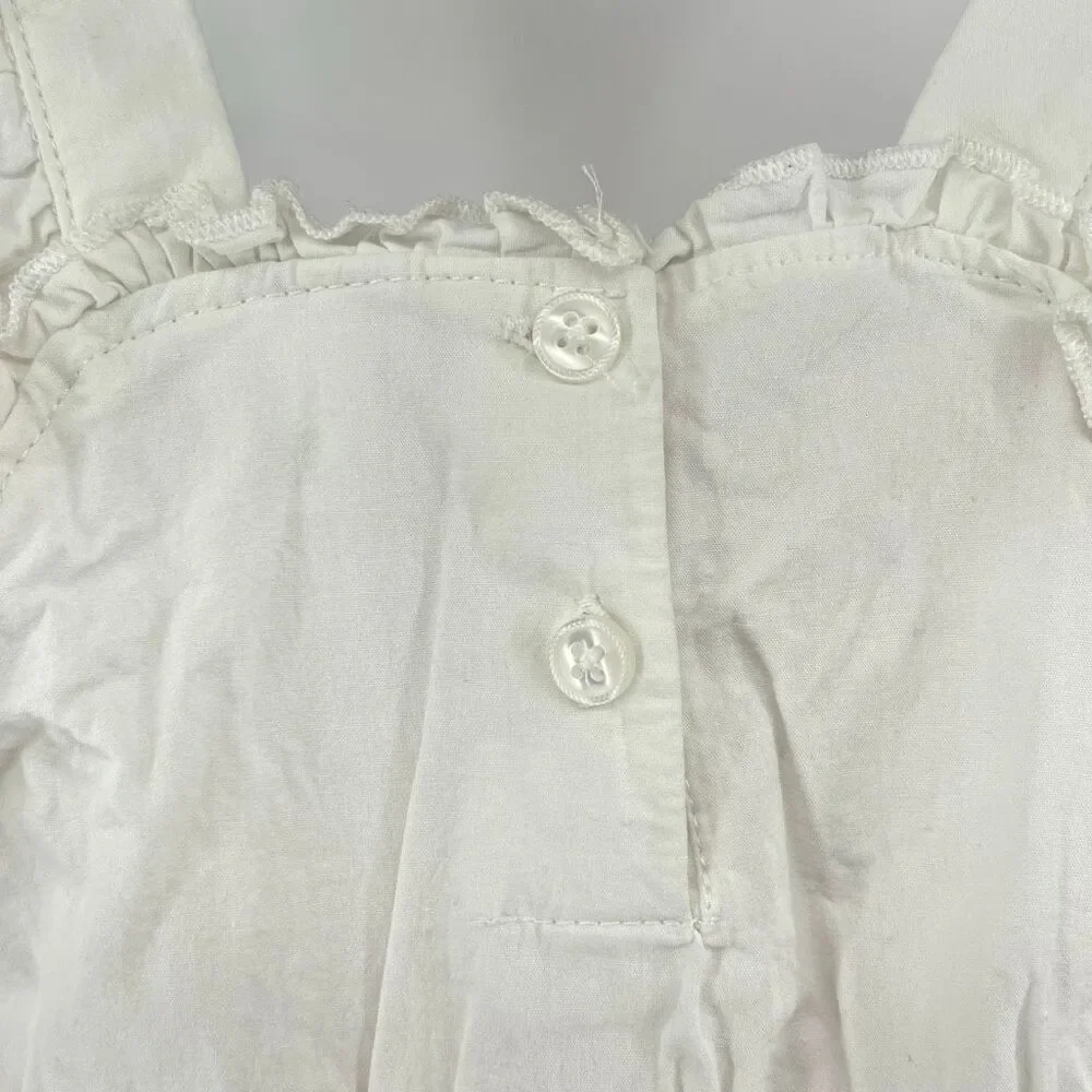 Little Lass 18M Pink Embroidered Smocked Top Cargo Pants Outfit Set Boho - Picture 5 of 13
